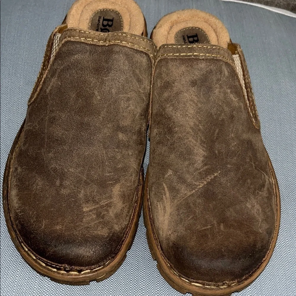 Born Men's Dark Brown Leather Loafers